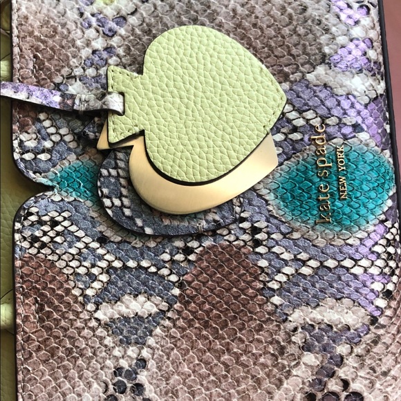 Kate Spade NWT Spencer Snake-embossed mini - Picture 8 of 11